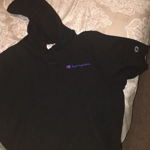 Champion cutoff hoodie